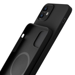 3mk silikoninis dėklas iPhone 12 mini - juodas