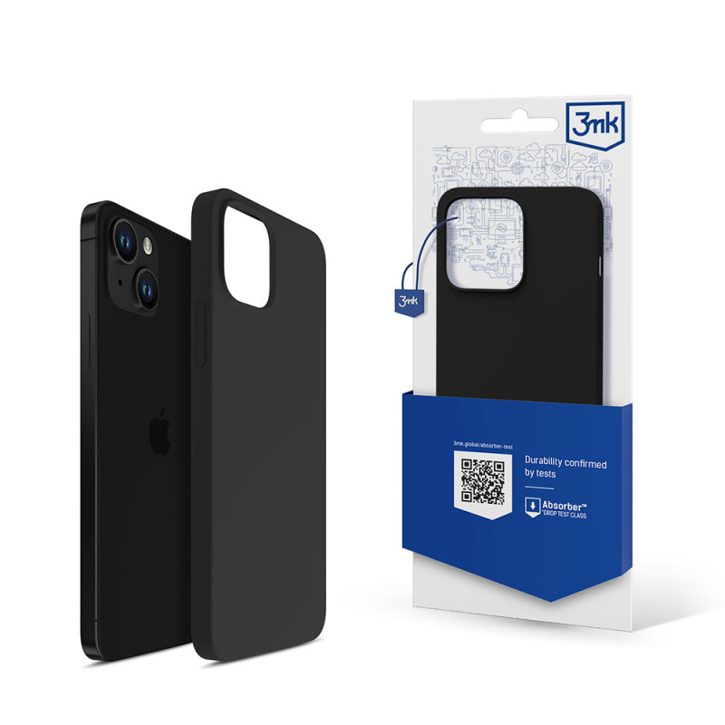 3mk silikoninis dėklas iPhone 13 mini - juodas