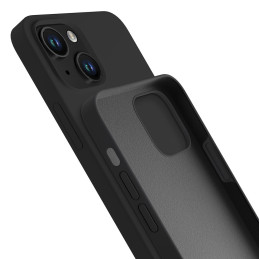 3mk silikoninis dėklas iPhone 13 mini - juodas