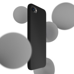 3mk silikoninis dėklas, skirtas iPhone 7 / 8 / SE 2020 / SE 2022 – juodas