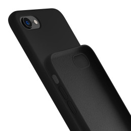 3mk silikoninis dėklas, skirtas iPhone 7 / 8 / SE 2020 / SE 2022 – juodas
