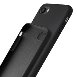 3mk silikoninis dėklas, skirtas iPhone 7 / 8 / SE 2020 / SE 2022 – juodas