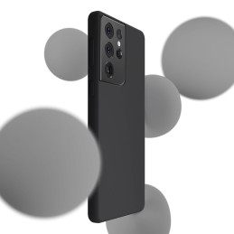 3mk silikoninis dėklas, skirtas Samsung Galaxy S21 Ultra 5G – juodas