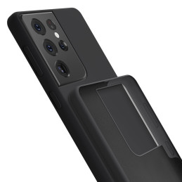 3mk silikoninis dėklas, skirtas Samsung Galaxy S21 Ultra 5G – juodas