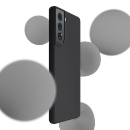 3mk silikoninis dėklas, skirtas Samsung Galaxy S22 5G - juodas