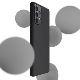 3mk silikoninis dėklas, skirtas Samsung Galaxy A52 4G / 5G / A52s 5G – juodas