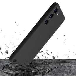 3mk silikoninis dėklas, skirtas Samsung Galaxy S23+ - juodas