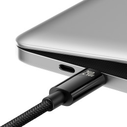 Baseus CAWJ040101 USB-C – USB-C laidas 240W 480Mb/ s 2m – juoda ir pilka
