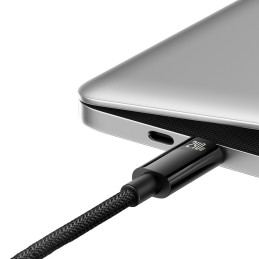Baseus CAWJ040001 USB-C – USB-C laidas 240W 480Mb/ s 1m – juodas
