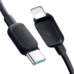 Joyroom Multi-Color Series A14 USB-C / Lightning 20W laidas, 1,2 m – juodas