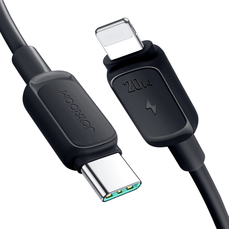 Joyroom Multi-Color Series A14 USB-C / Lightning 20W laidas, 1,2 m – juodas