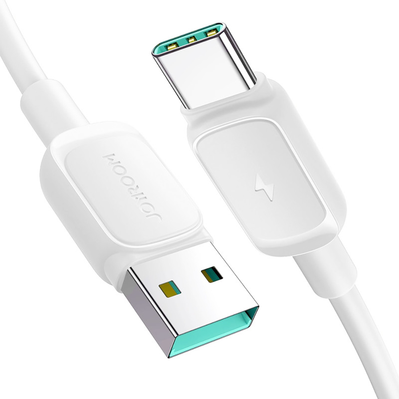 Joyroom Multi-Color Series A14 USB-A / USB-C 3A kabelis 1,2 m - baltas
