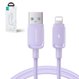 Joyroom Multi-Color Series A14 Lightning / USB-A 2.4A 1.2 m kabelis – violetinė