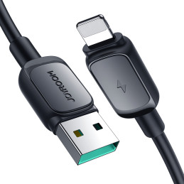Joyroom Multi-Color Series A14 Lightning/ USB-A 2,4A kabelis, 1,2 m – juodas