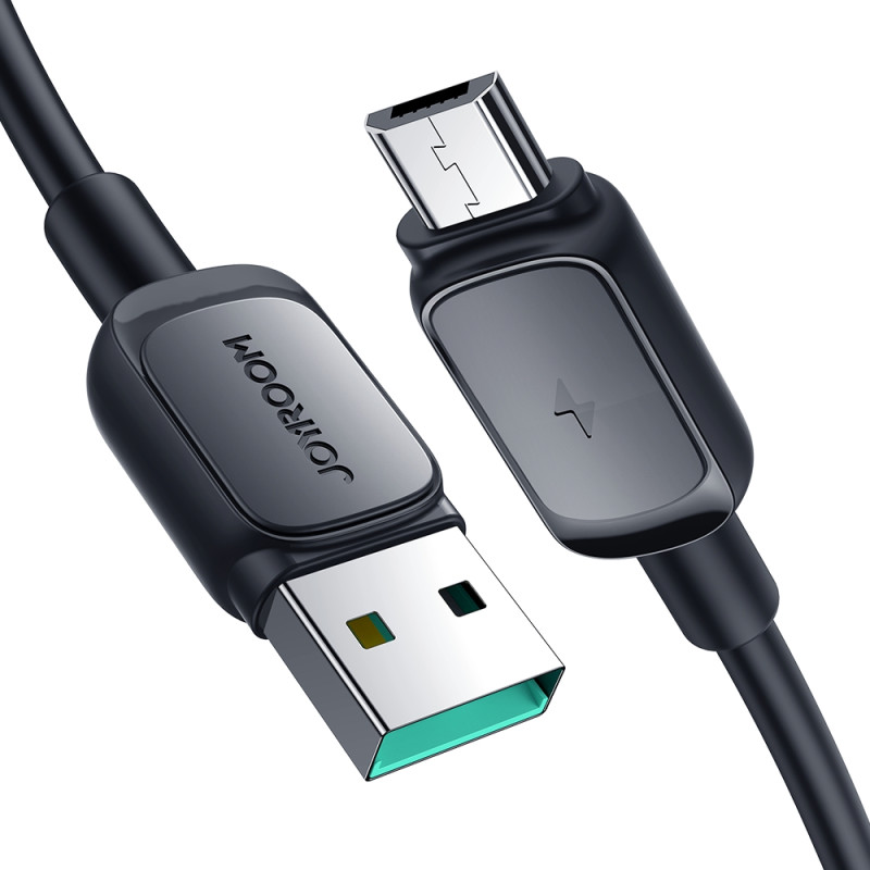 Joyroom Multi-Color Series A14 USB-A / micro USB 2.4A kabelis 2 m - juodas