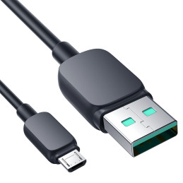 Joyroom Multi-Color Series A14 USB-A / micro USB 2.4A kabelis 2 m - juodas