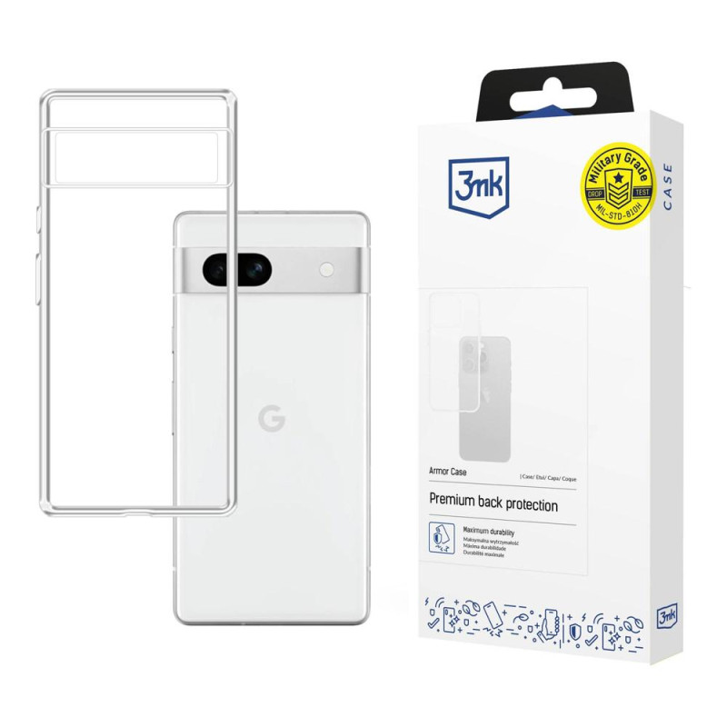 3mk Armor Case, skirtas Google Pixel 7A 5G – skaidrus