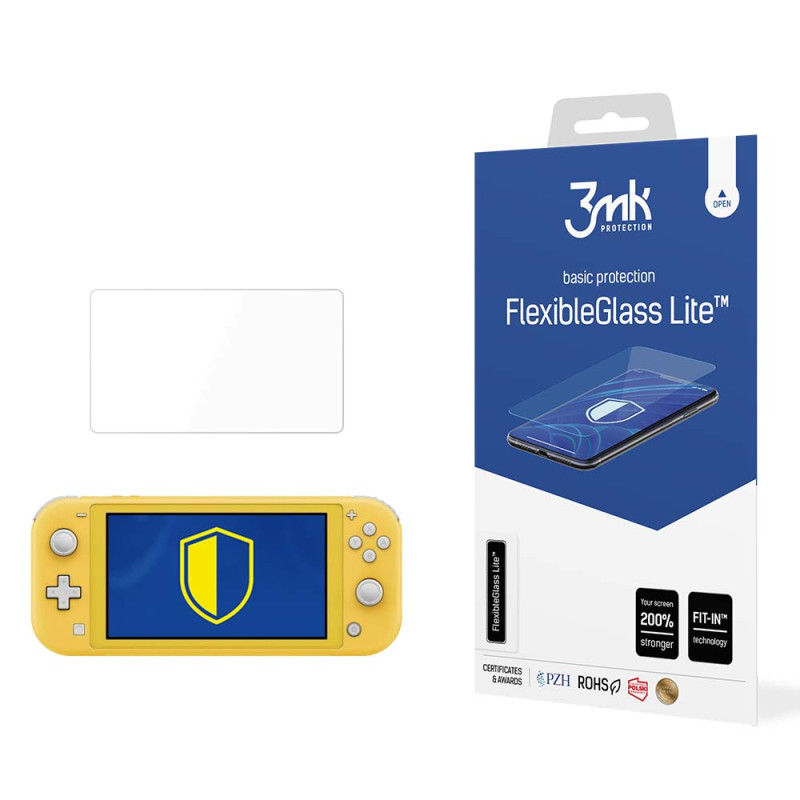 3mk FlexibleGlass Lite™ hibridinis stiklas, skirtas Nintendo Switch Lite 2019