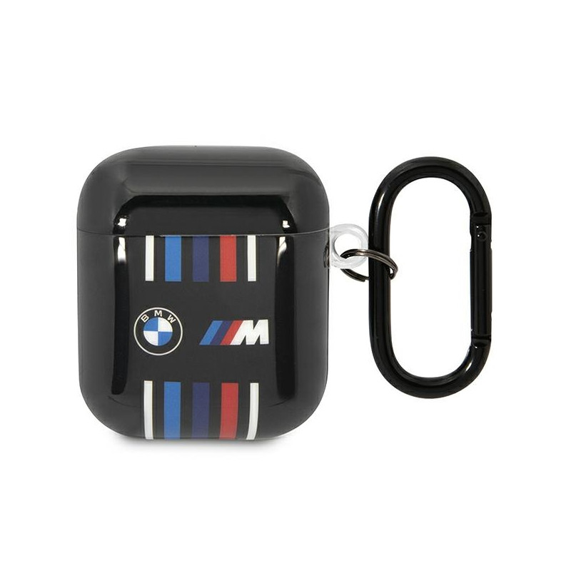 BMW Multiple Colored Lines dėklas, skirtas AirPods 1/ 2 - juodas