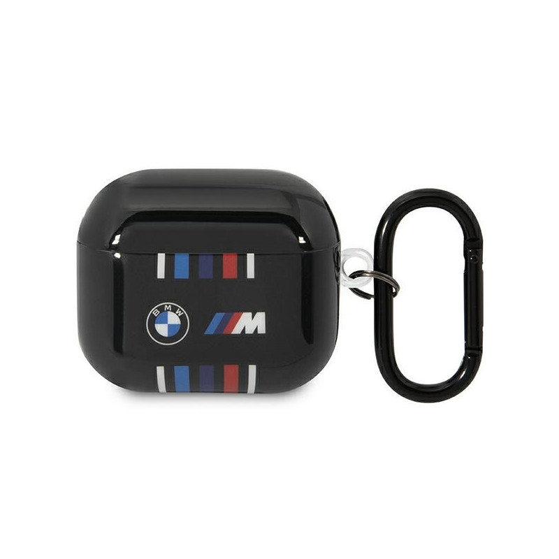 BMW Multiple Colored Lines dėklas, skirtas 3 kartos AirPods - juodas
