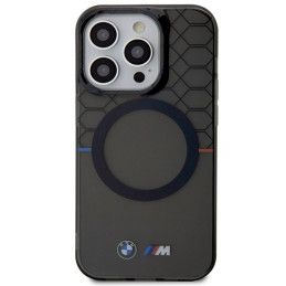 BMW Pattern MagSafe dėklas iPhone 14 Pro Max - pilkas