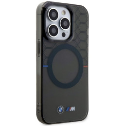 BMW Pattern MagSafe dėklas iPhone 14 Pro Max - pilkas