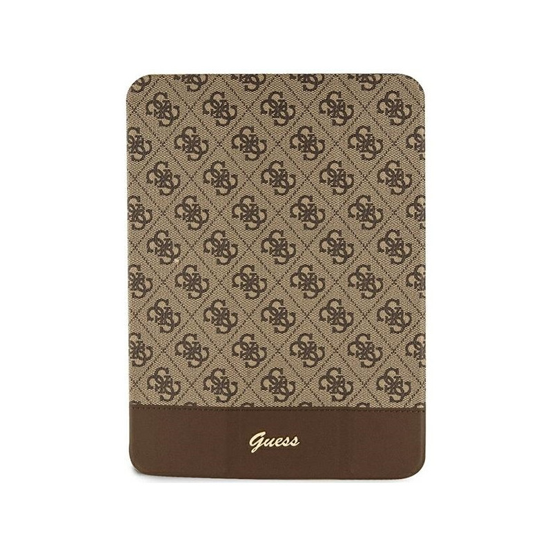 Guess 4G Stripe Allover dėklas iPad 10,9" - rudas