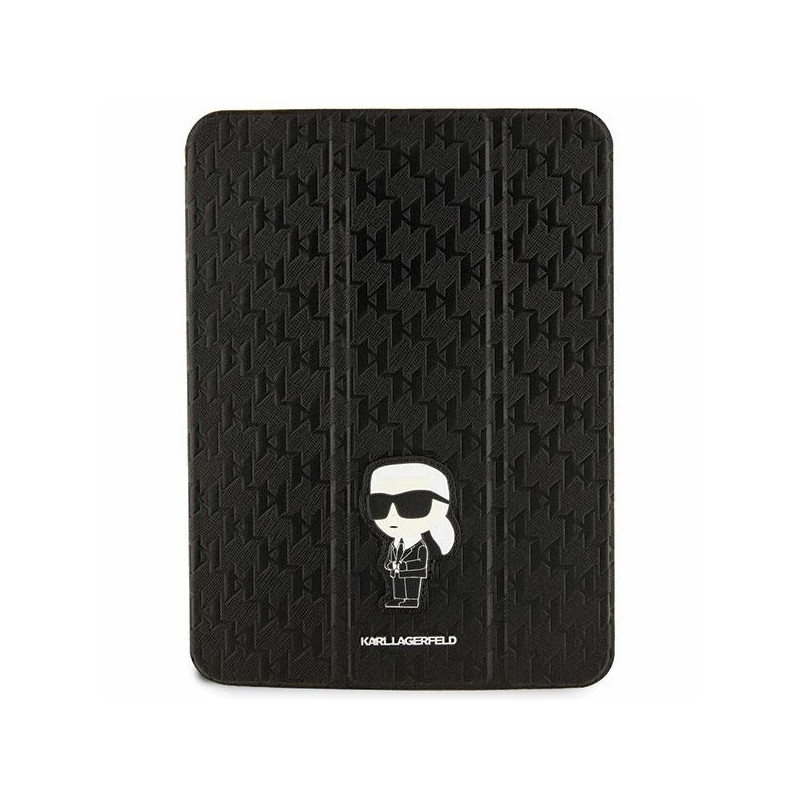 Karl Lagerfeld Saffiano Monogram Ikonik dėklas iPad 10,9" - juodas