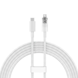 Baseus CATS010302 Lightning – USB-C laidas 20W 480Mb/ s 2m – baltas
