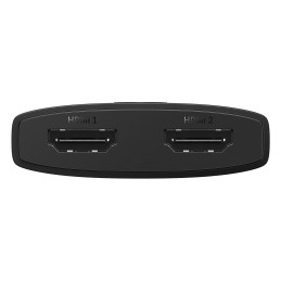 2in1 4K 60Hz dvikryptis HDMI adapteris su įmontuotu Baseus AirJoy 1m kabeliu – juodas