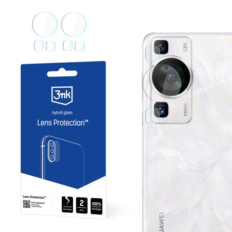 3mk Lens Protection™ hibridinis fotoaparato stiklas, skirtas Huawei P60 Pro
