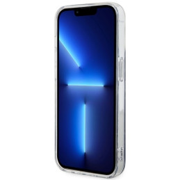 Guess Marble MagSafe dėklas iPhone 14 Pro - juodas