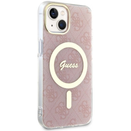 Guess 4G MagSafe dėklas iPhone 14 - rožinis