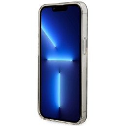 Guess Golden Marble MagSafe dėklas iPhone 14 - juodas