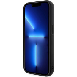 Karl Lagerfeld Rubber Ikonik 3D dėklas iPhone 14 Pro - juodas