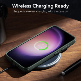 ESR Classic Kickstand dėklas, skirtas Samsung Galaxy S23+ - skaidrus ir žalias