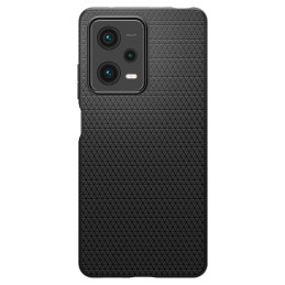 Spigen Liquid Air dėklas, skirtas Xiaomi Redmi Note 12 Pro 5G / Poco X5 Pro 5G - matinė juoda