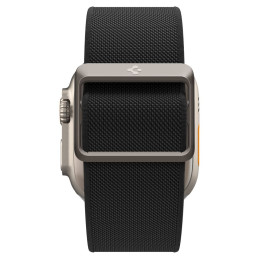 „Spigen Fit Lite Ultra“ dirželis, skirtas Apple Watch 4/ 5/ 6/ 7/ 8/ 9/ SE/ Ultra (42/ 44/ 45/ 49 mm) – juodas