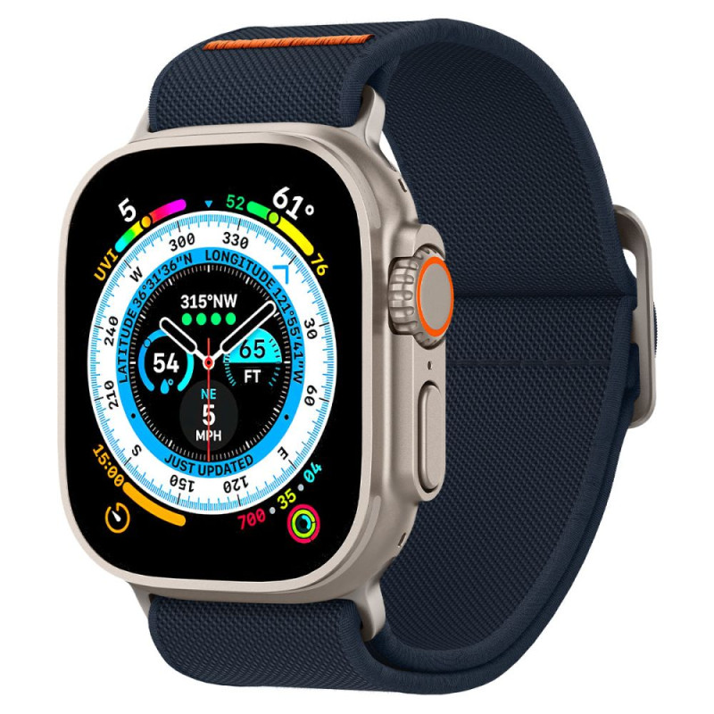 „Spigen Fit Lite Ultra“ dirželis, skirtas Apple Watch 4/ 5/ 6/ 7/ 8/ 9/ SE/ Ultra (42/ 44/ 45/ 49 mm) – tamsiai mėlynas