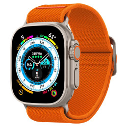 „Spigen Fit Lite Ultra“ dirželis, skirtas Apple Watch 4 / 5 / 6 / 7 / 8 / SE / Ultra (42/ 44/ 45/ 49 mm) – oranžinis