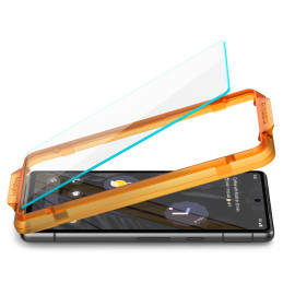Spigen ALM Glas.tR grūdintas stiklas, skirtas Google Pixel 7A - 2 vnt.