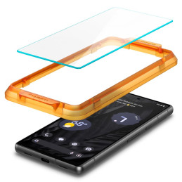 Spigen ALM Glas.tR grūdintas stiklas, skirtas Google Pixel 7A - 2 vnt.