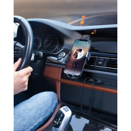 Ugreen Bluetooth 5.3 garso imtuvas USB kabelio garso adapteris AUX lizdas juodas (70601 CM309)