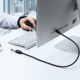 Ugreen kabelio ilgintuvo laido adapteris USB 3.0 (moteris) - USB 3.0 (vyriškas) 1m juodas (10368)