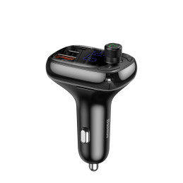 Bluetooth siųstuvas/ įkroviklis Baseus S-13 (Overseas Edition) automobiliui - juodos spalvos