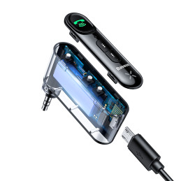 Baseus BSBA-02 (Overseas Edition) Bluetooth AUX siųstuvas - juodas
