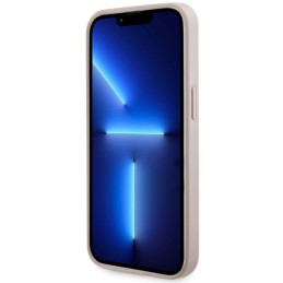 Guess 4G Printed Stripes MagSafe dėklas, skirtas iPhone 13 Pro / iPhone 13 – rožinė