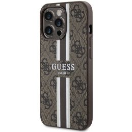 Guess 4G Printed Stripes MagSafe dėklas iPhone 13 Pro Max - rudas