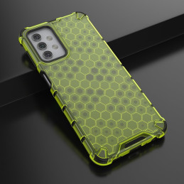 Korinis šarvuotas dėklas su gelio rėmeliu, skirtas Samsung Galaxy A32 5G green