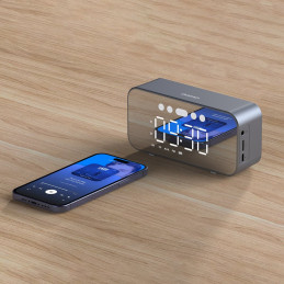 Dudao Y17 Bluetooth laikrodis/ garsiakalbis - sidabrinis